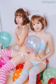 Two sweet candy girls show off their hot body with bikini through the mix angle of MixMico (13 pictures)